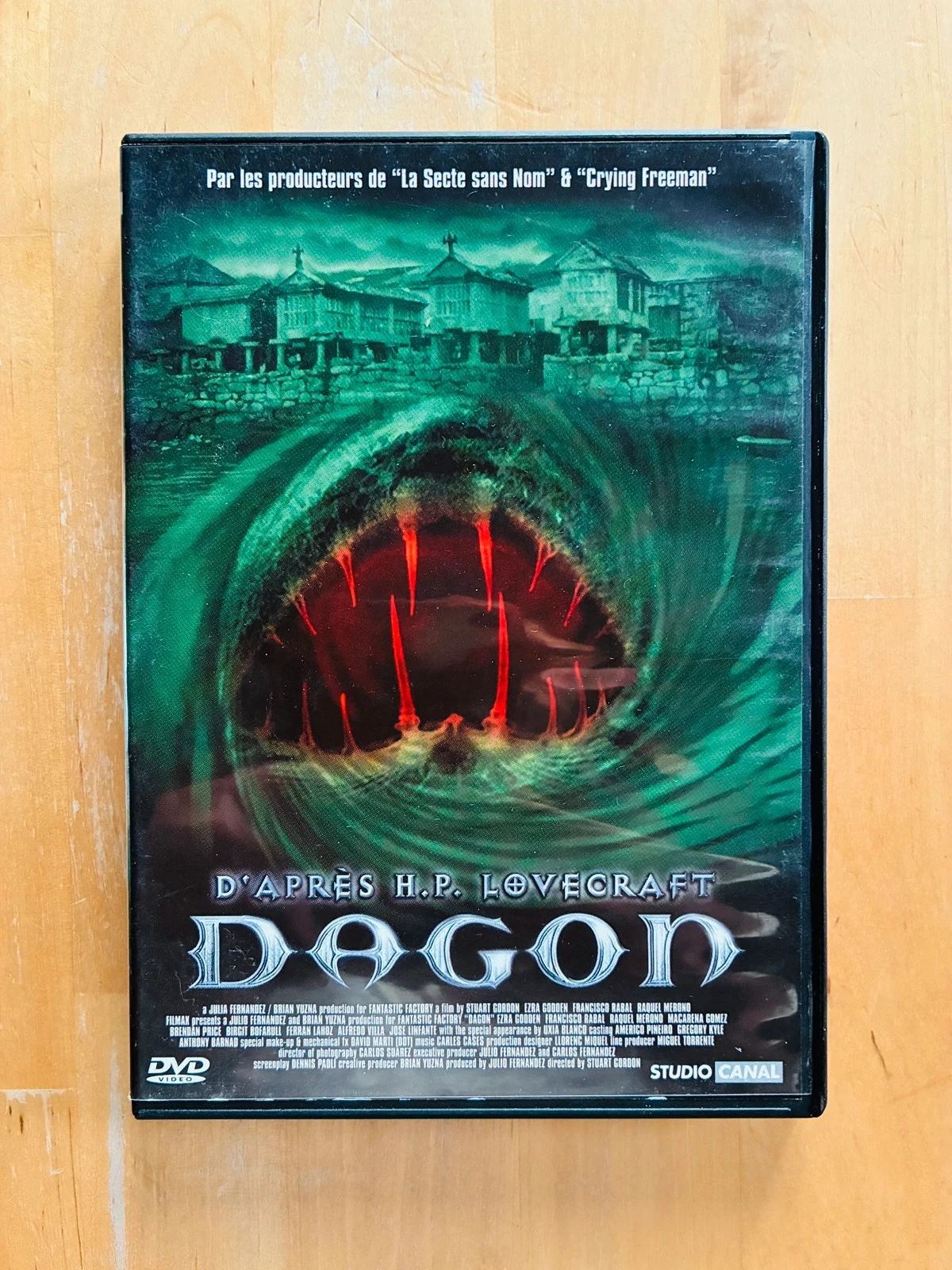 DVD Dagon d’après H.P. Lovecraft de Stuart Gordon.